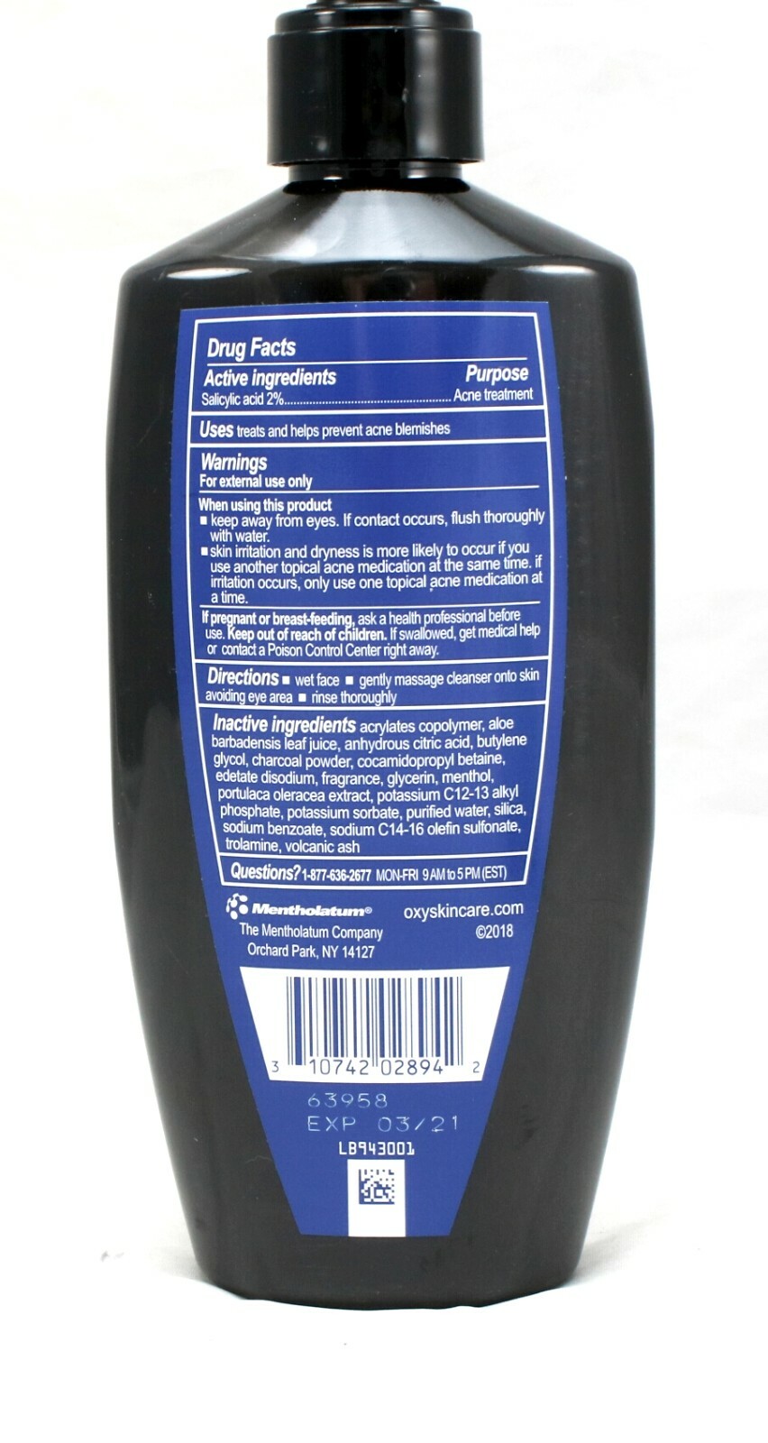 oxy volcanic ash acne cleanser